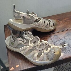 Keen Men's Beige Outdoor Hiking Sandal, Slip On,  Size 9-9.5 (27 Cm) Gorpcore